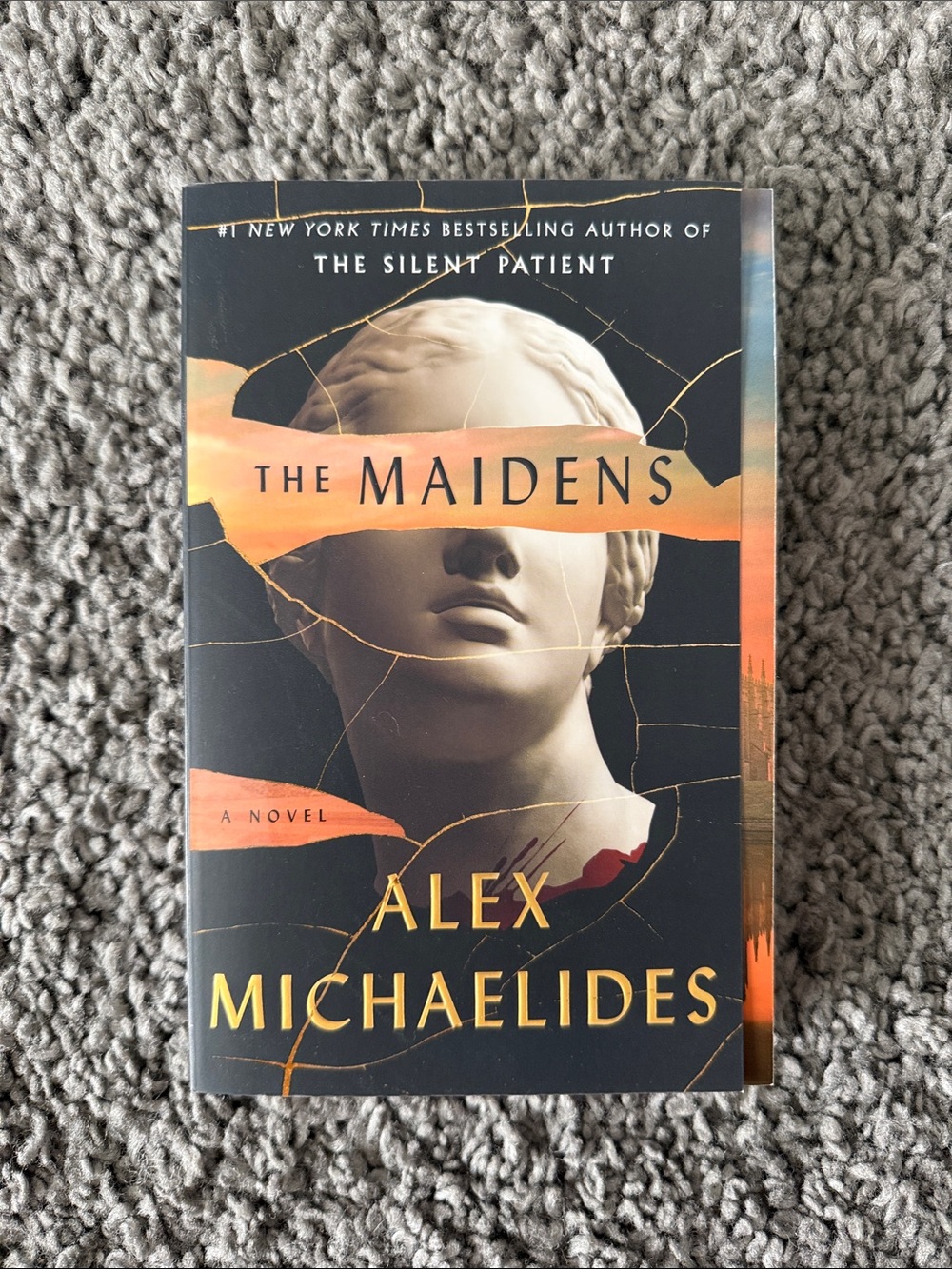 The Maidens by Alex Michaelides - Black & Orange Hardcover